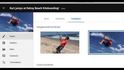 How to edit your thumbnail in youtube studio beta video manager