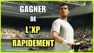 Gagner de l'xp rapidement et monter niveau 30 sur Topspin 2K25 !