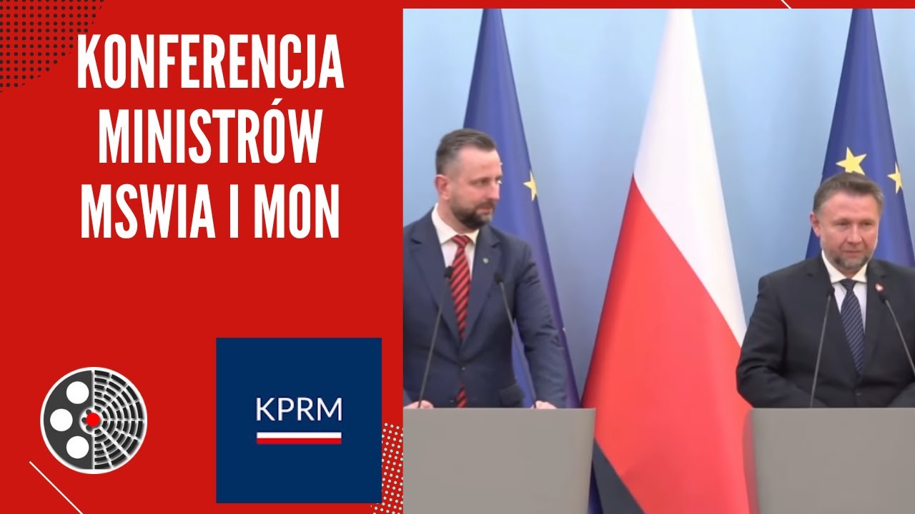 [KPRM]: PILNE Konferencja ministrów MSWiA i MON - YouTube