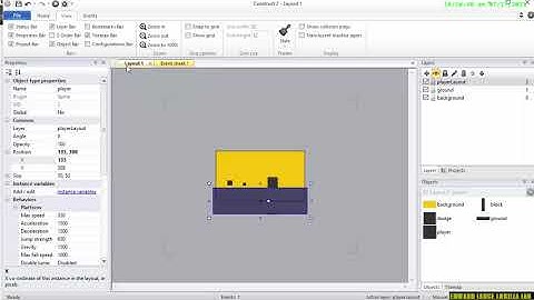 【Construct 2】Setting up the game object Build a physics endless runner