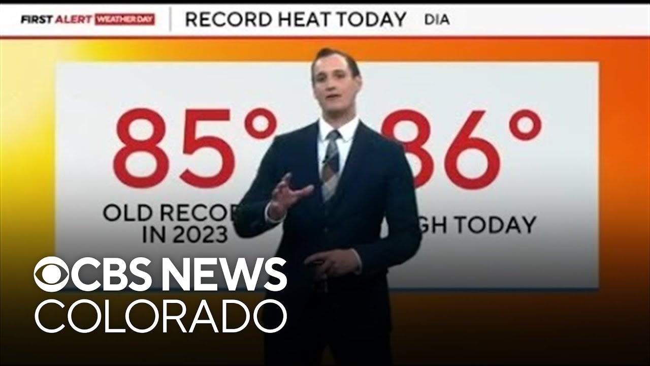 Record heat on Saturday in Denver, rain and snow by Sunday night - YouTube