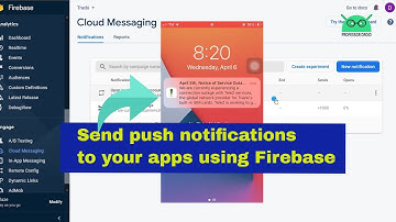 How to send push notification from Firebase to your app