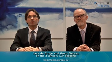 ECHA - First CLP Notification Deadline