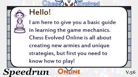 Chess Evolved Online: Tutorial Speedrun 100% Win Category