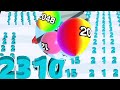 Lets play new satisfying asmr android math gameplay  number run vs ball run 2048
