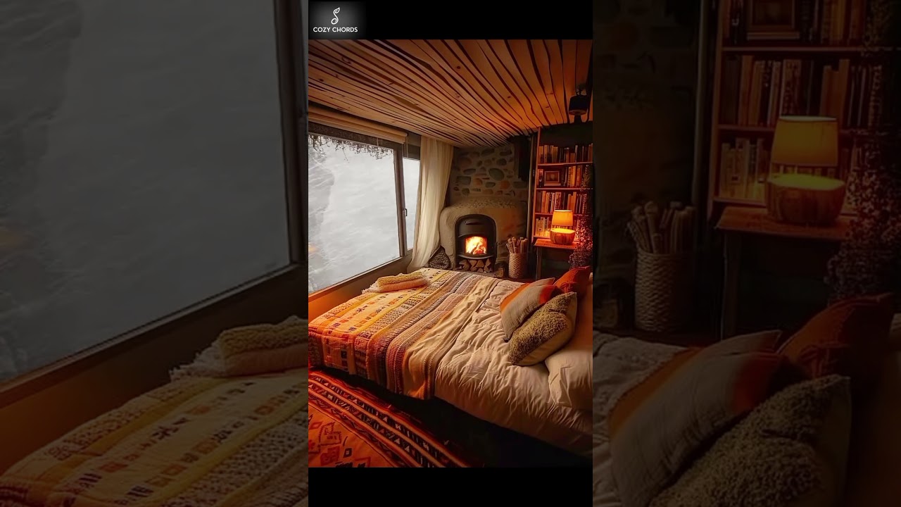 Cozy Chords for DEEP SLEEP 🌧️❄️🔥 | Rain, Snow & Fireplace Vibe