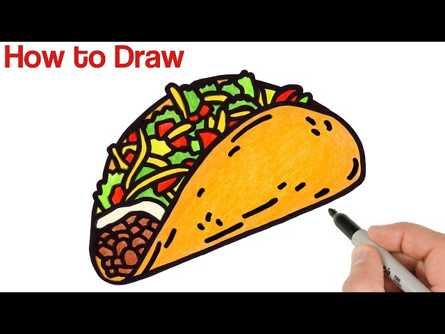 How to Draw a Taco  Design School