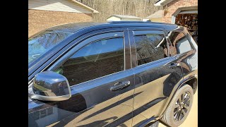 Vent Visor Installation on a Jeep Grand Cherokee