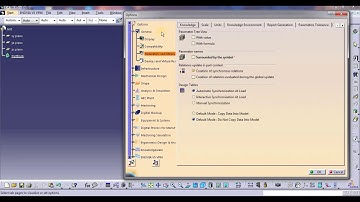 GUI of CATIA, units and basic settings, changing of size of axis system