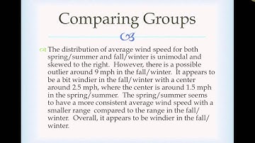 Chapter 5 - comparing distributions