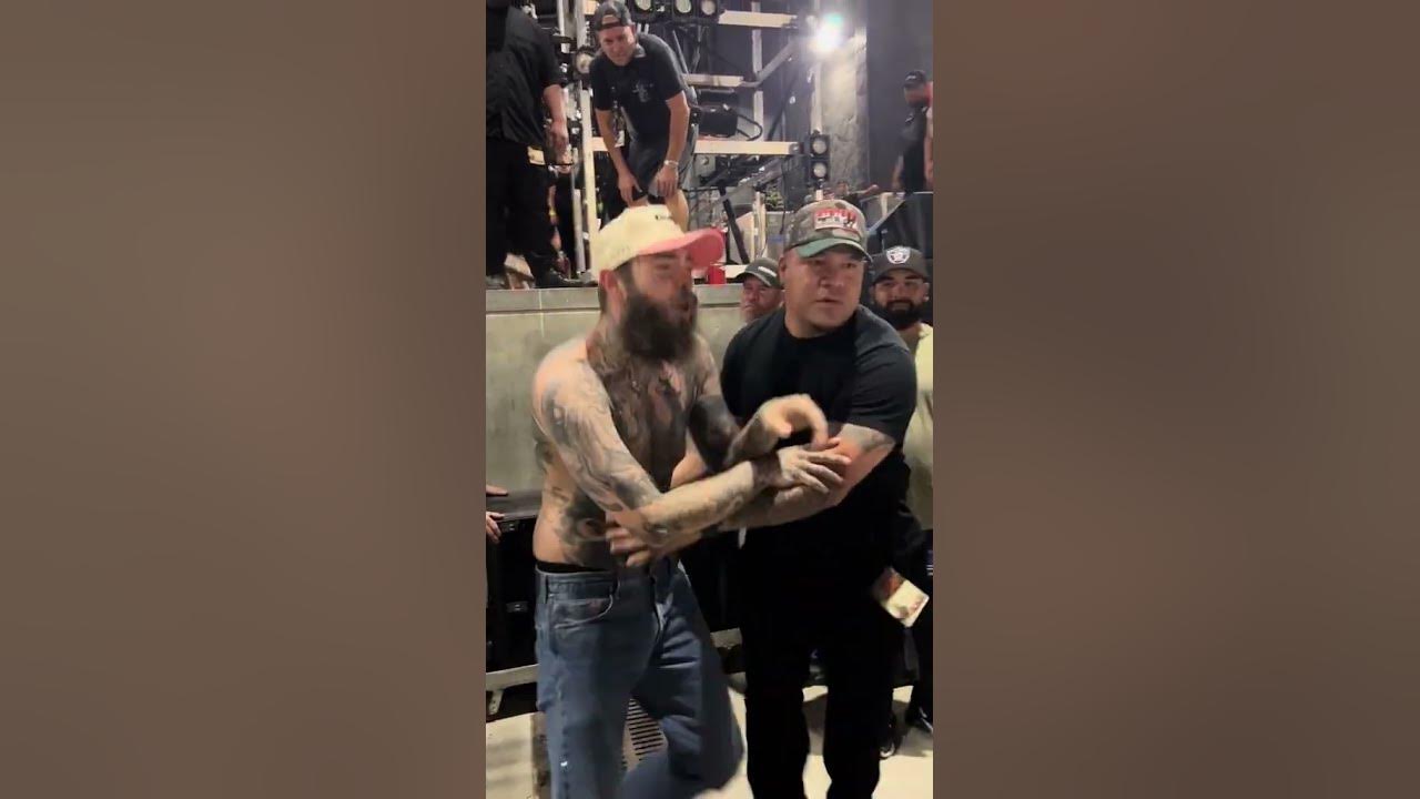 Security stops Post Malone from meeting fans