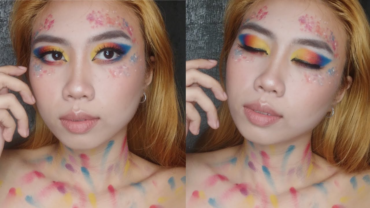 Rainbow Glam Series #7: Rainbow Glam Makeup | Aika | Philippines - YouTube