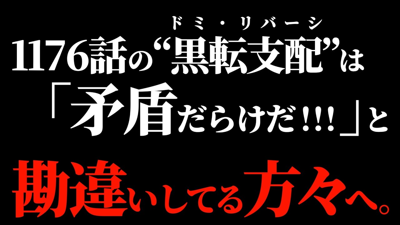 ドミ・リバーシに矛盾がない事を証明します。【ワンピース ネタバレ】【ワンピース1176】