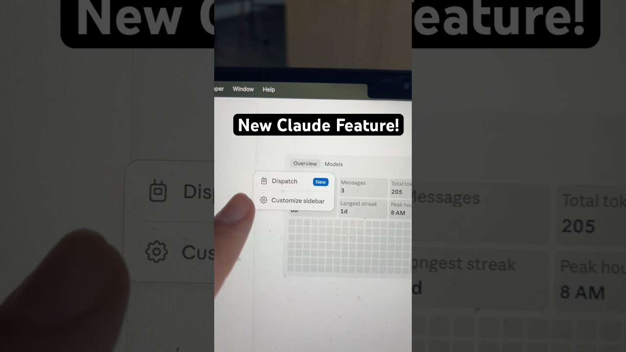 Claude’s New Dispatch Feature is Crazy #shorts