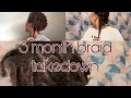 3 MONTH BRAID TAKEDOWN + LENGTH CHECK | Short 4C Hair