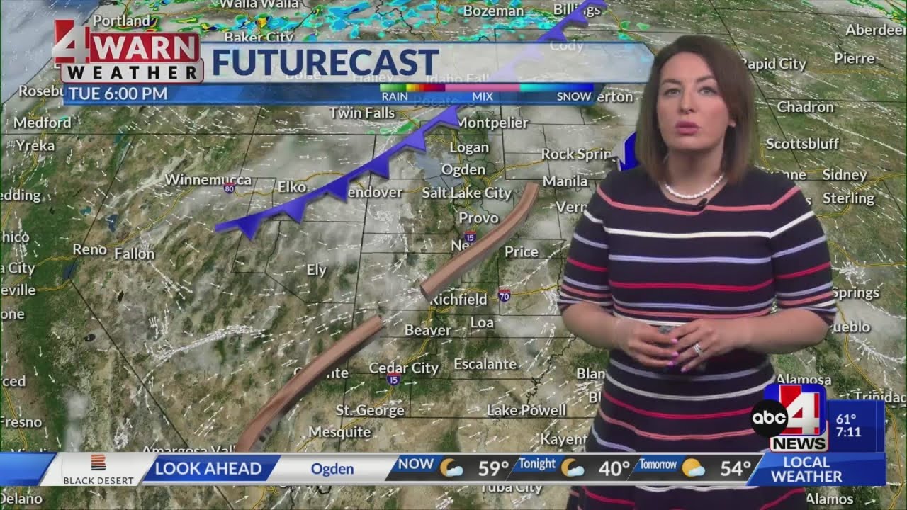 Utah weather to cool slightly as unsettled pattern moves in - YouTube