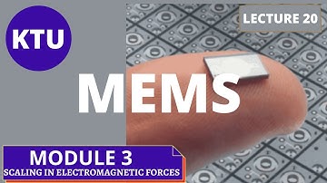 Scaling in Electromagnetic Forces ||  MODULE 3 || EC 465 || KTU MEMS ||  LECTURE 20