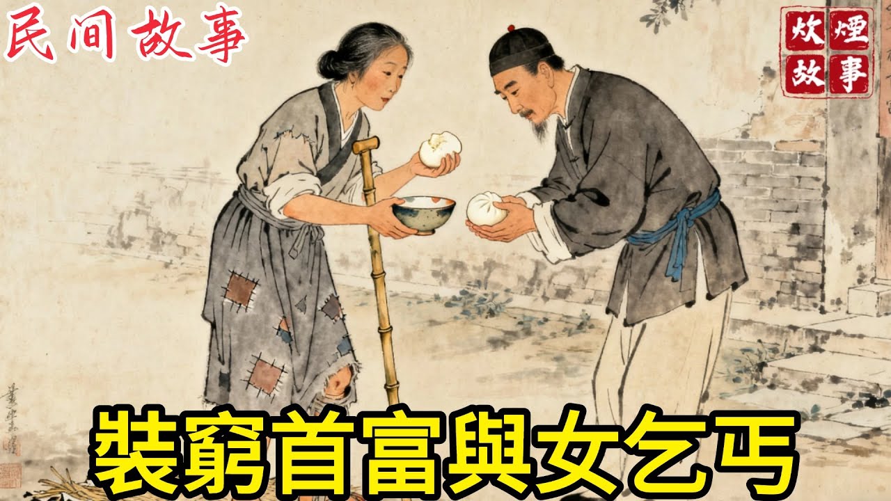 首富裝窮回鄉投靠親戚！親人兄弟全都拒絕接待，沒想到村口瘸腿女乞丐竟塞給他半個饅頭#故事頻道#民間故事#故事分享#中國文化#情感#聽書