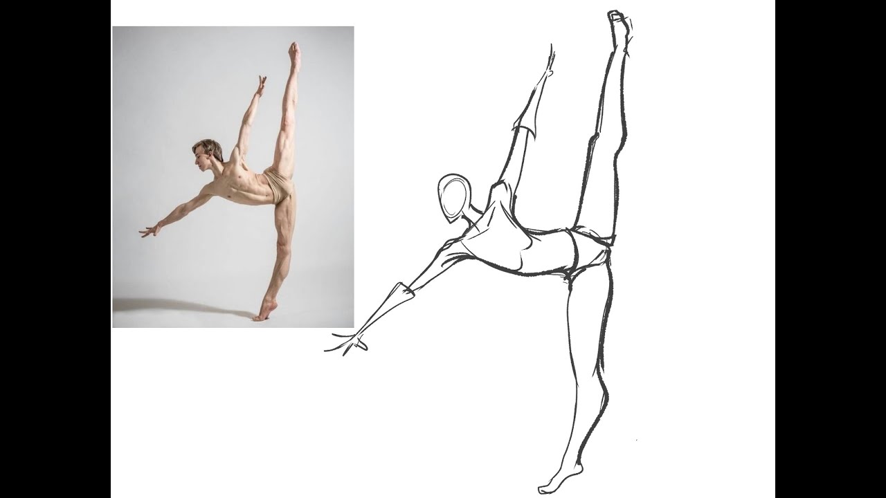 gesture drawing practice 1 - YouTube