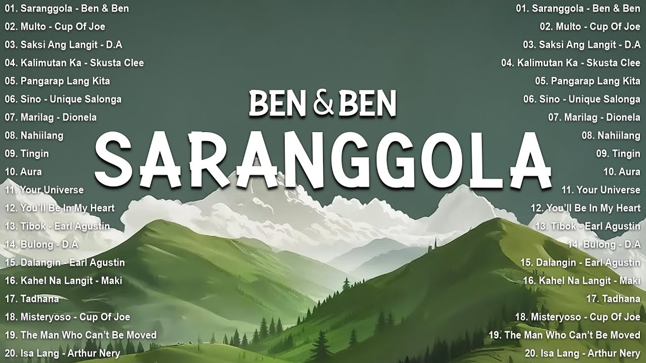 Top OPM Songs Philippines 2025 π§ Saranggola - Ben & Ben | Best Tagalog Hits on Spotify & YouTube Top OPM Songs Philippines 2025 π§ Saranggola - Ben & Ben | Best Tagalog Hits on Spotify & YouTube