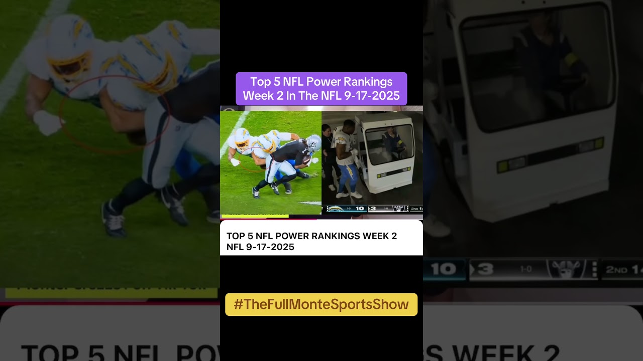 TOP 5 NFL POWER RANKINGS Week 2  