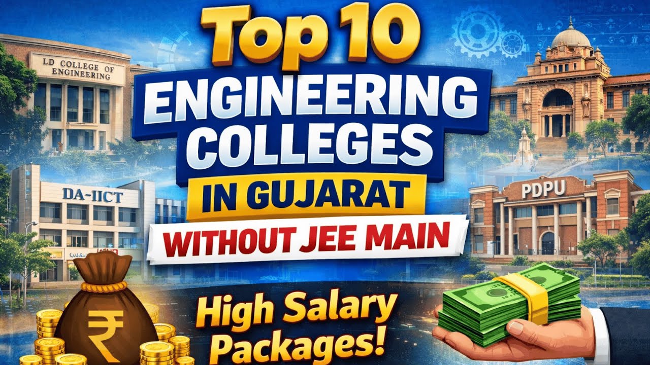 Top 10 Engineering Colleges in Gujarat Without JEE Main | High Salary ...