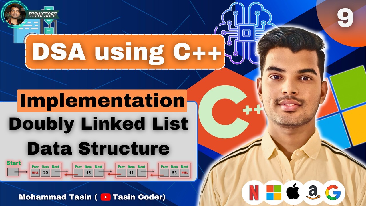 Implementation of Doubly Linked List Data Structure | DSA using C++ ...