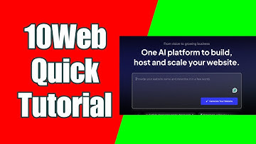 10web AI Website Builder Tutorial | Quick Tutorial 2025