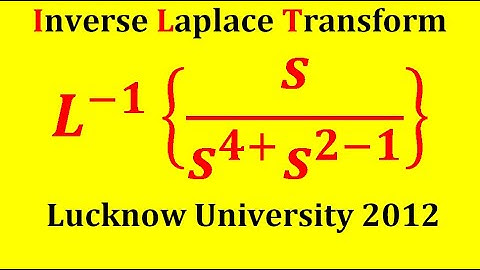 inverse Laplace transform | Lucknow university 2012 | sumit sharma bsc