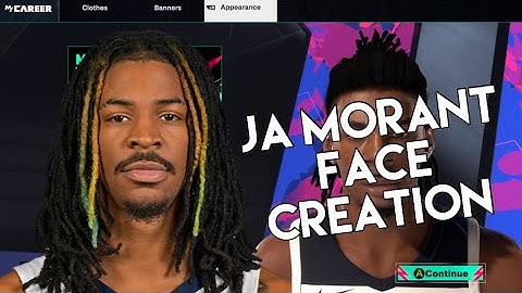 Ja Morant Face Creation 2k25