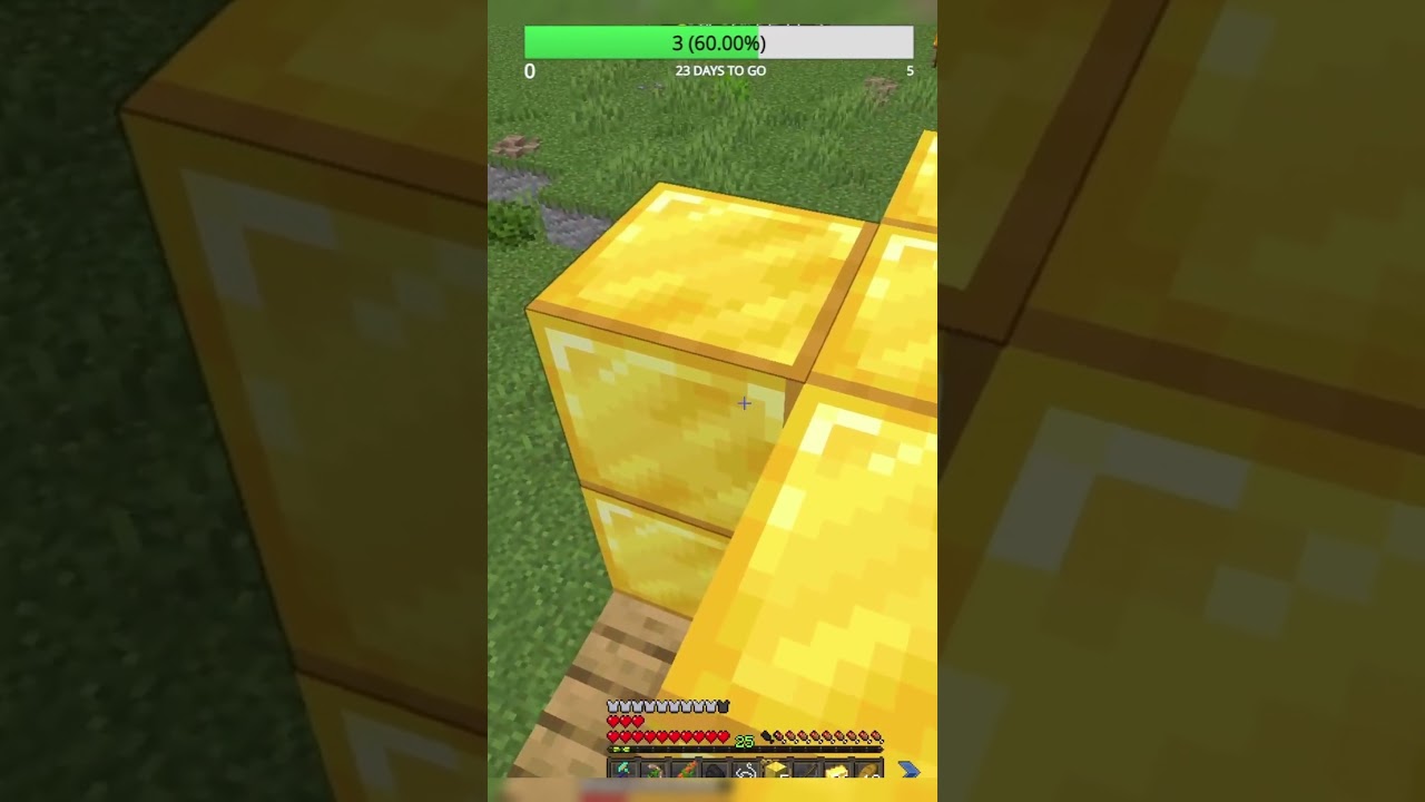 Mans playing a skyblock 