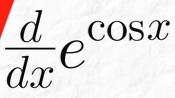 Derivative of e^cosx with Chain Rule | Calculus 1 Exercises