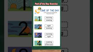 Parts of the Day Exercise #english #esl #englishlanguage #vocabulary #spokenenglish