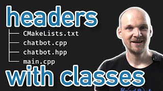 Headers and libraries, but with classes