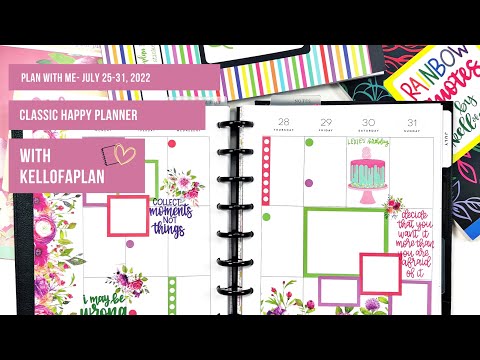 Plan with Me- July 25-31, 2022- Classic Happy Planner