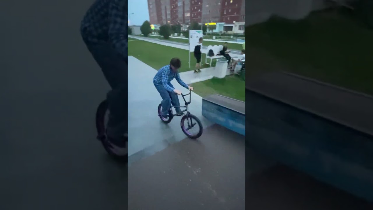 Первый клип на новом велосипеде и вообще на BMX 