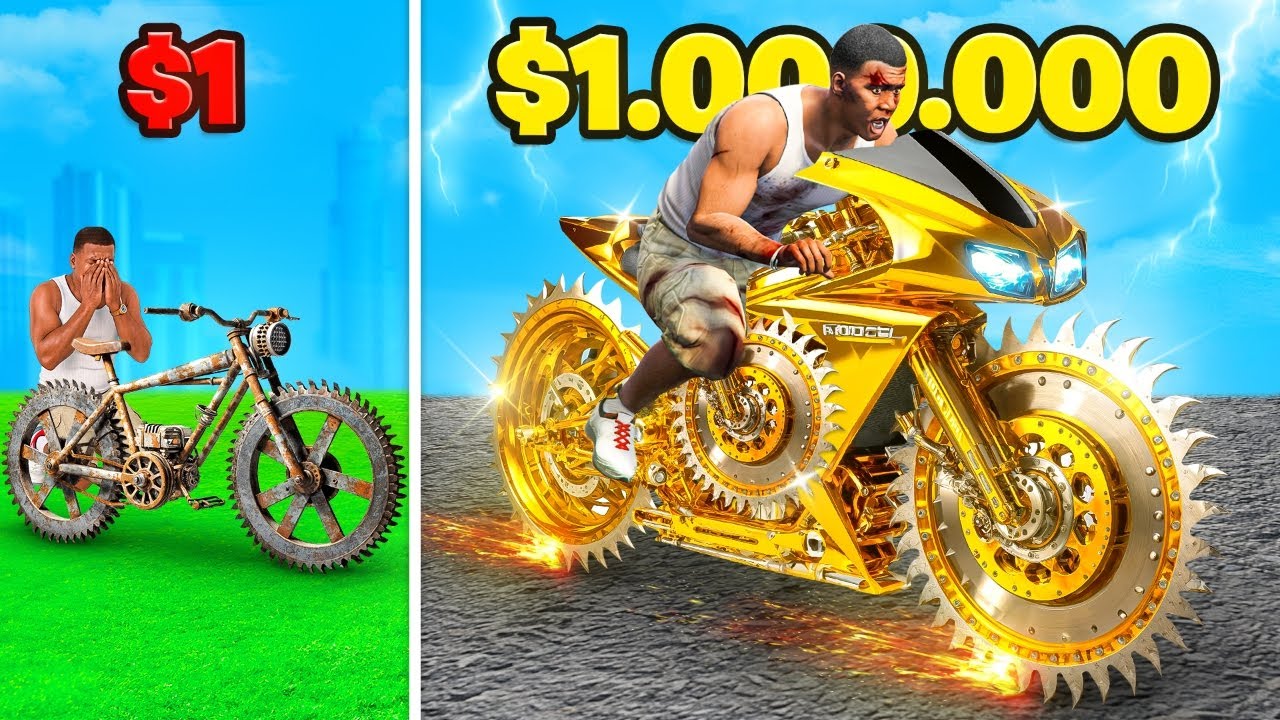 MOTO SIERRA de 1$ vs 1.000.000$ en GTA 5