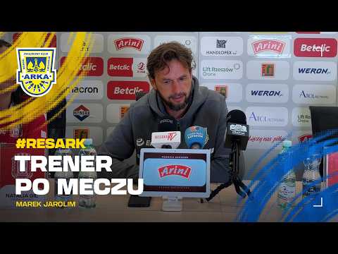 RESOVIA RZESZÓW - ARKA GDYNIA 0:4. TRENER PO MECZU