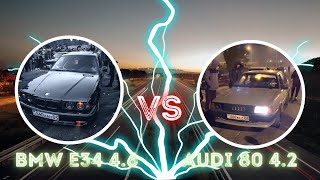 BMW E34 (4.6) vs AUDI 80 (4.2) // Mark Dixson