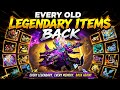 Every old legendary items back for free |block man go #bedwars
