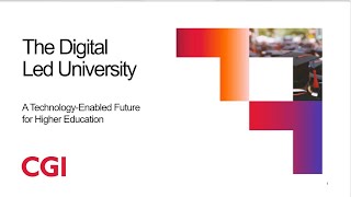 The Digital Led University: A Technology-Enabled Future for Higher Education