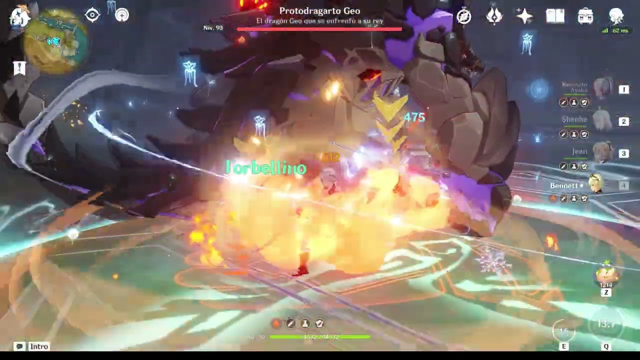 Ayaka C0 shenhe C1 + Jean Sunfire vs Geovishap (Failed attempt)