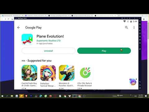 สอนโหลด Plane Evolution เล่นบนคอม 2023 ได้จริง! APK Mod unlocked Premium Pro