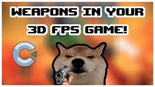 Add WEAPONS to your FPS 3D game in Construct 3!