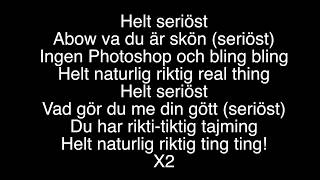 Video thumbnail of "Kaliffa - Helt seriöst (Lyrics)"