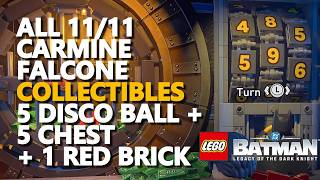 All Carmine Falcone Collectibles 100% (Disco Ball + Chest) Lego Batman Legacy of the Dark Knight