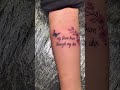 Butterfly Meaningful Tat #tattoo #bodypircing #tattooartist #duet #bodypiercer #tattooer