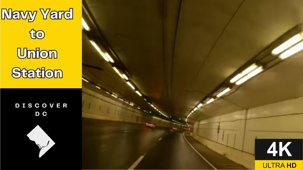 [Discover DC] Navy Yard to Union Station - Chill Rainy Day 4K Dashcam Driving Tour in DC (Part 3)
