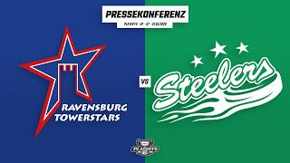 Pressekonferenz DEL2 Playoffs | Viertelfinale | Ravensburg Towerstars - Bietigheim Steelers