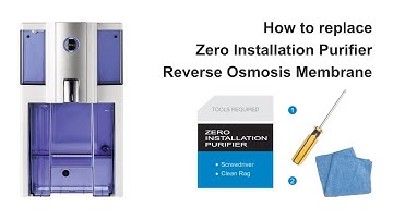 Zero Installation Purifier Reverse Osmosis Membrane Replacement
